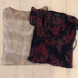 Lot of 2 lucky brand tops